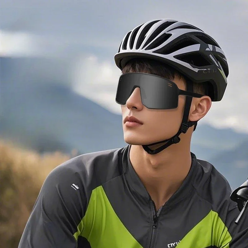 

Motorcycle Outdoor Riding Large Frame Glasses Road Bike Color-changing Eye Protection Sports Hiking Goggles Lightweight UV