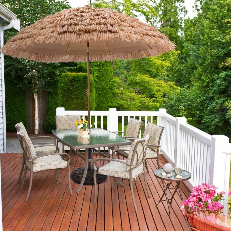 Wholesale scenic spots, hotels, homestays, sunshade, sunscreen, simulated thatched umbrellas, outdoor beach villas, courtyards