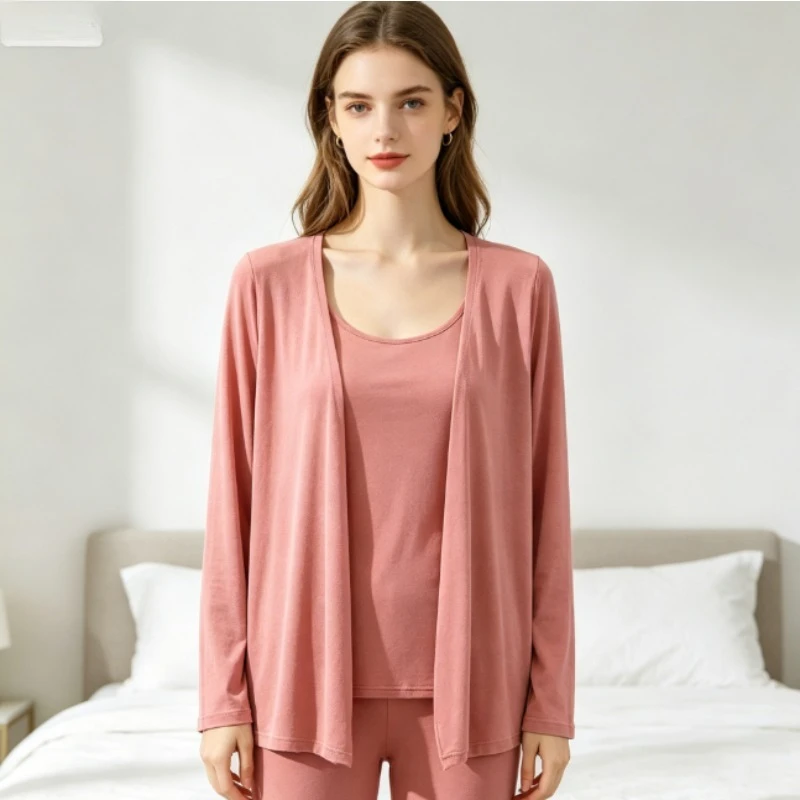 Womens Modal Short Cardigan Thin Summer Kimono Lightweight Breathable Sun Protection Office Wear
