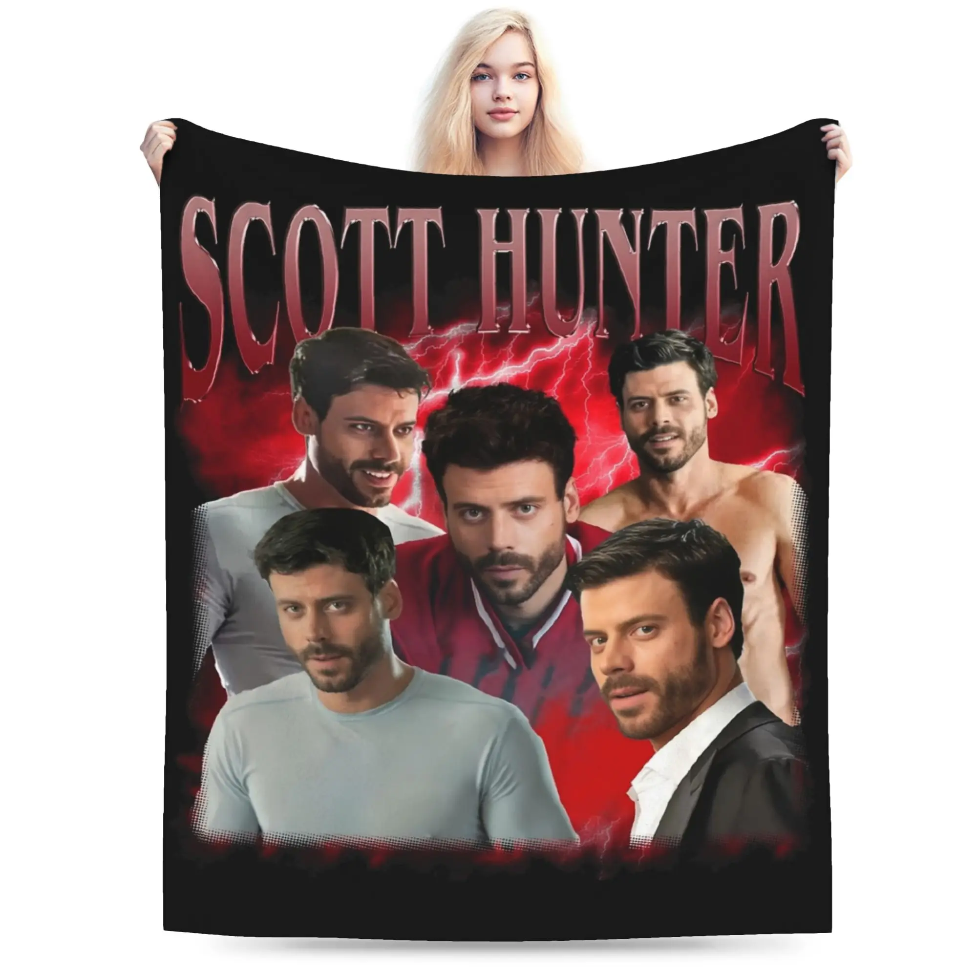 Heated Rivalry Scott Hunter Blanket Flannel Textile Decor  Portable Soft Throw Blankets for Bed Couch Quilt