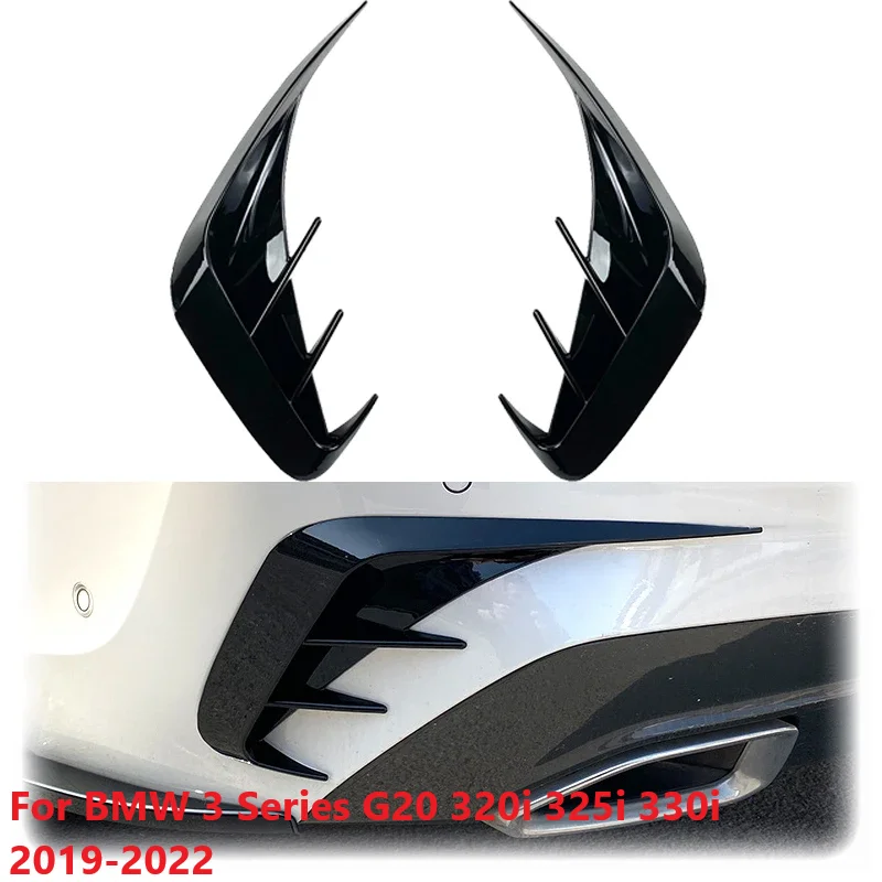 

Car Rear Bumper Wind Knife For BMW 3 Series G20 320i 325i 330i 2019-2022 Side Diffuser Splitter Exterior Tuning Car Accessories