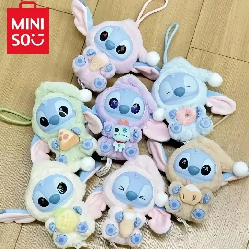 Miniso Point Eat Sleep Blind Box Stitch Vinyl-Puppenspielzeug, Nachbildung, Kindergeburtstagsgeschenk, süßes Sammlerstück