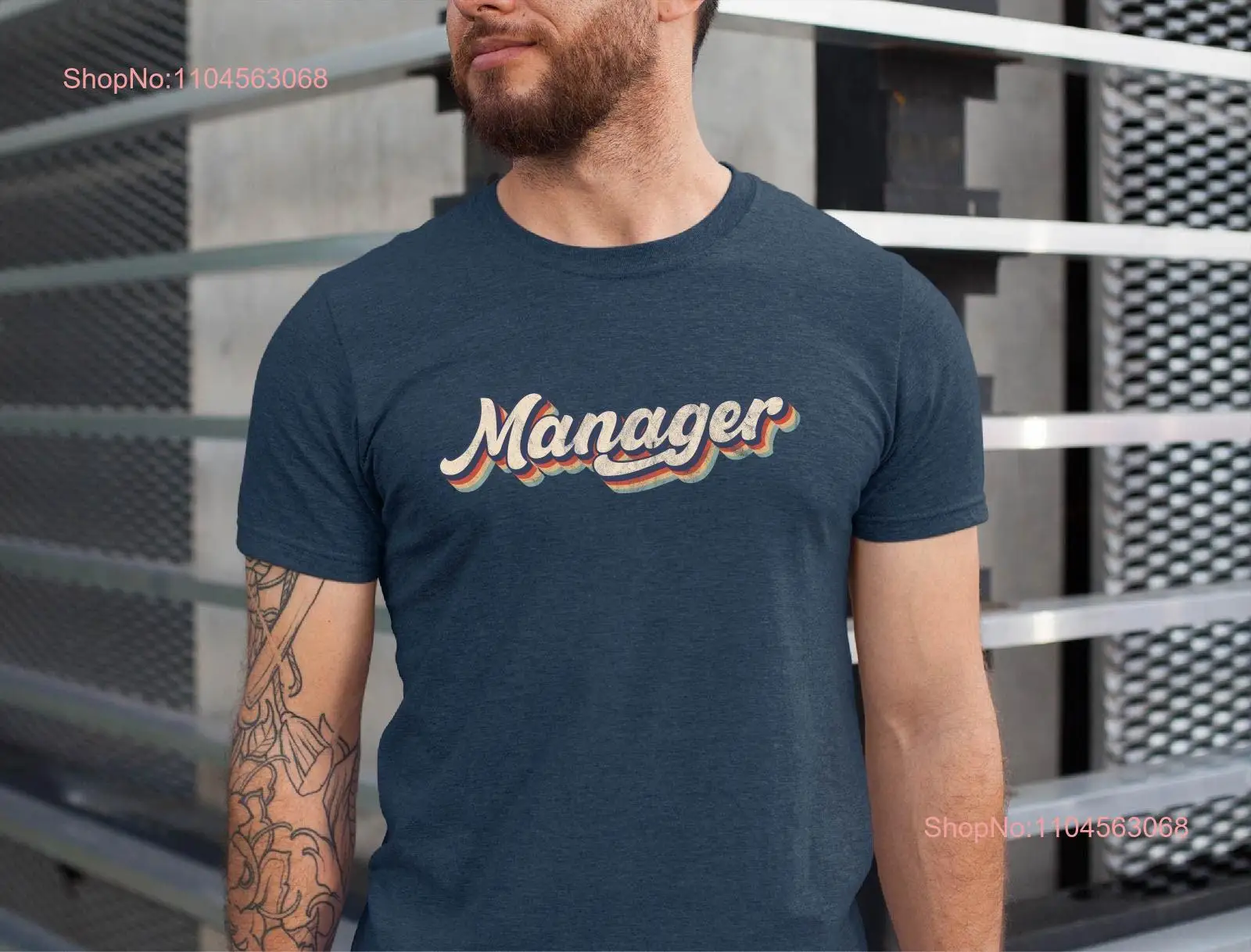 Manager T Shirt Office For Men Marketting Financial long or short sleeves