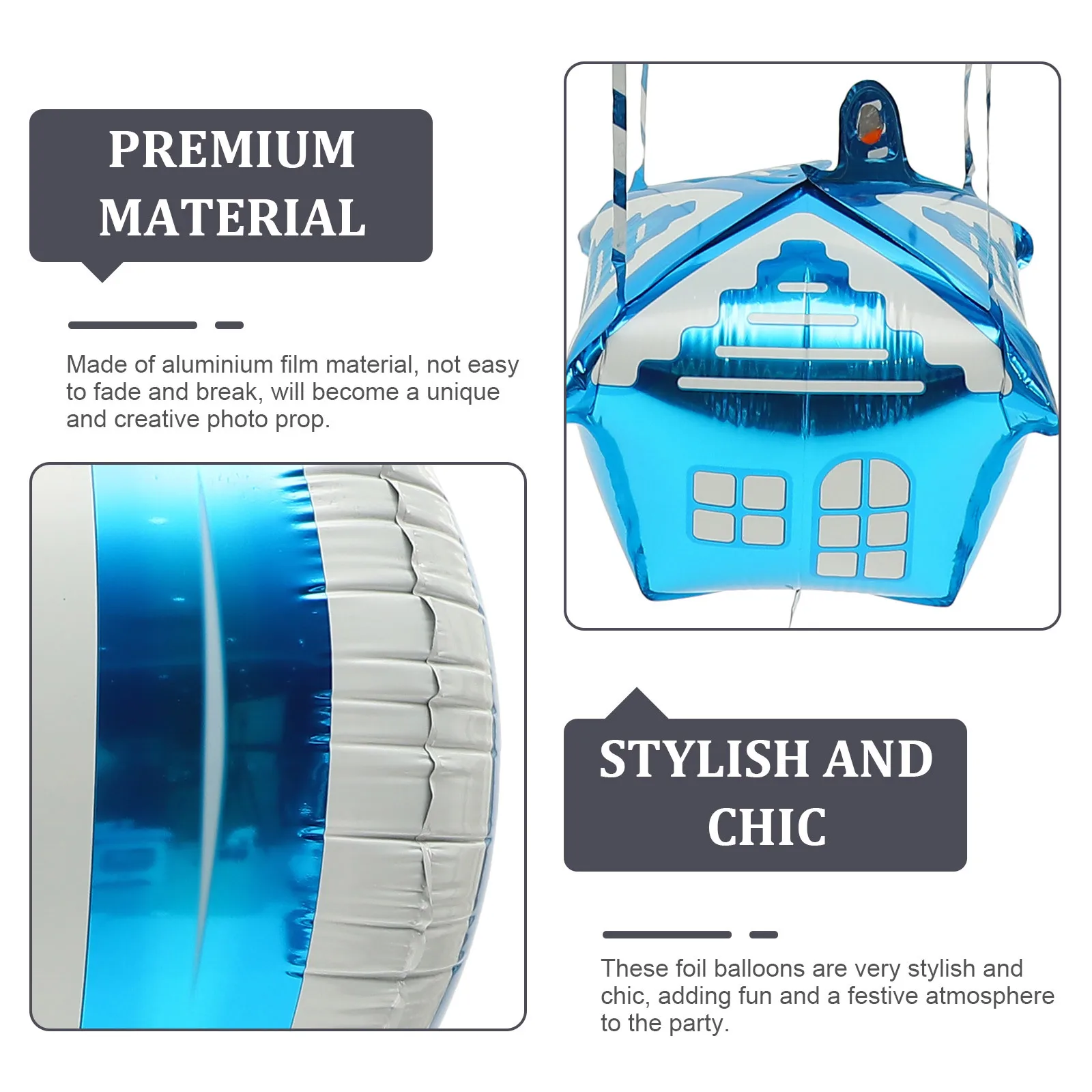 

10Pcs Foil Aluminum Hot Air Balloon Balloons Chic Kids Birthday Party Decorations Baby Shower Celebration Props