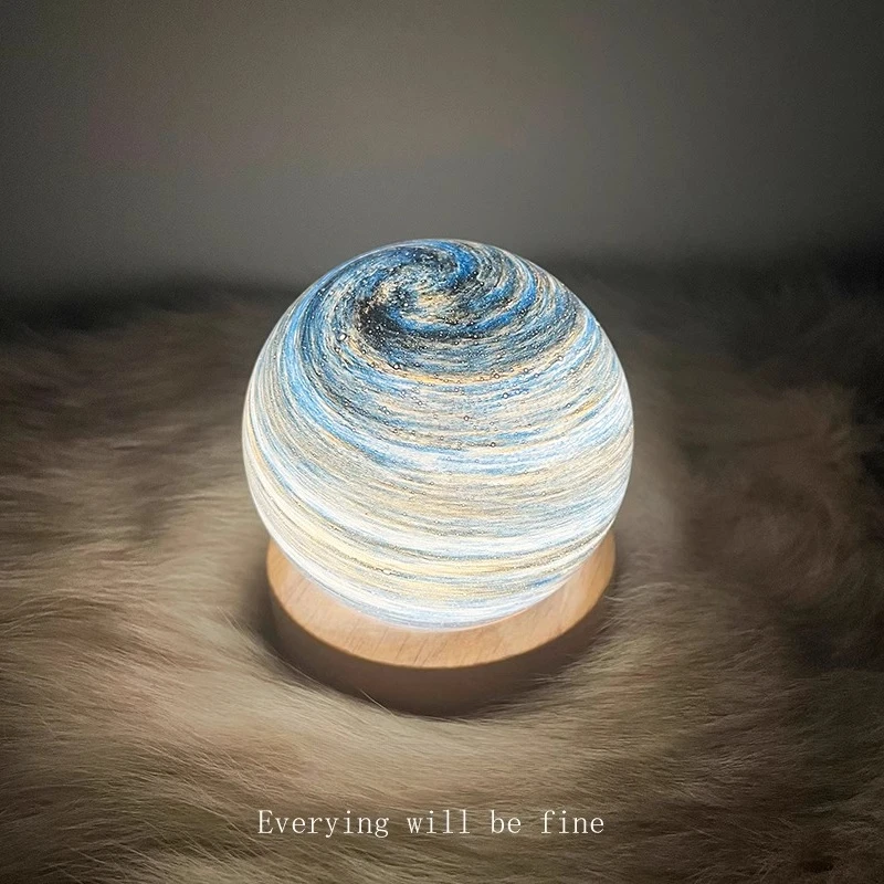 

Creative Planet Night Light Starry Sky Light Moonlight Romantic Atmosphere Light Bedhead Bedroom Desk Lamp Birthday Gift