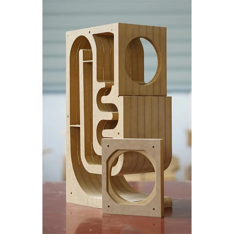 Customized 3 Inch/4 Inch Full Frequency Labyrinth Speaker Empty Box Box Bluetooth Bookshelf Hifi Bile Machine Speaker Shell
