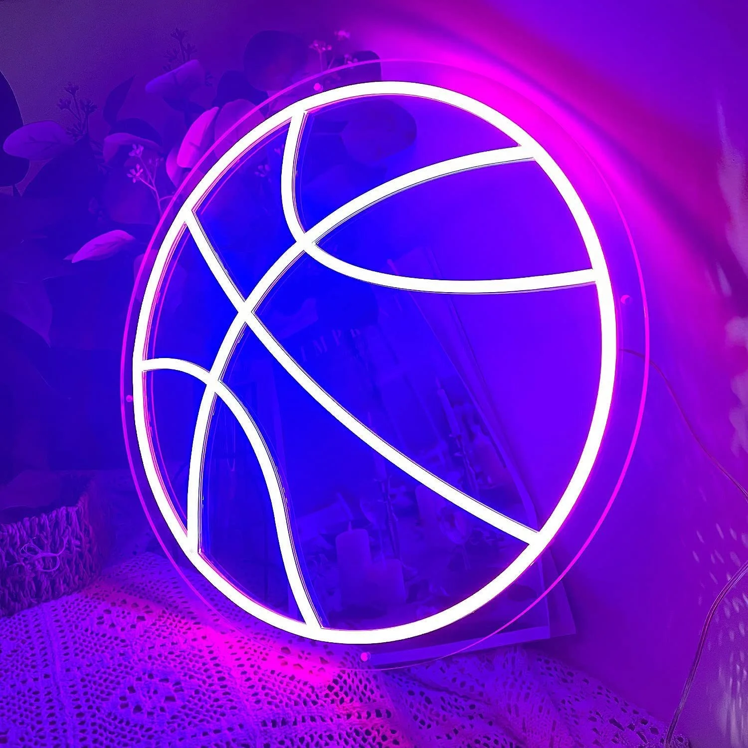 Basketball Neon Sign For Bedroom Game Room Theme Room Cool Decor Kawaii Neon Light Usb Powered Led Boy Girl Gift Led Neon Light