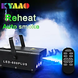 Fog Machine with LED Wireless Control, 500W, DJ Disco, RGB Stage Lighting for Wedding, Home Party, Smoke Machine, Newest, 2024