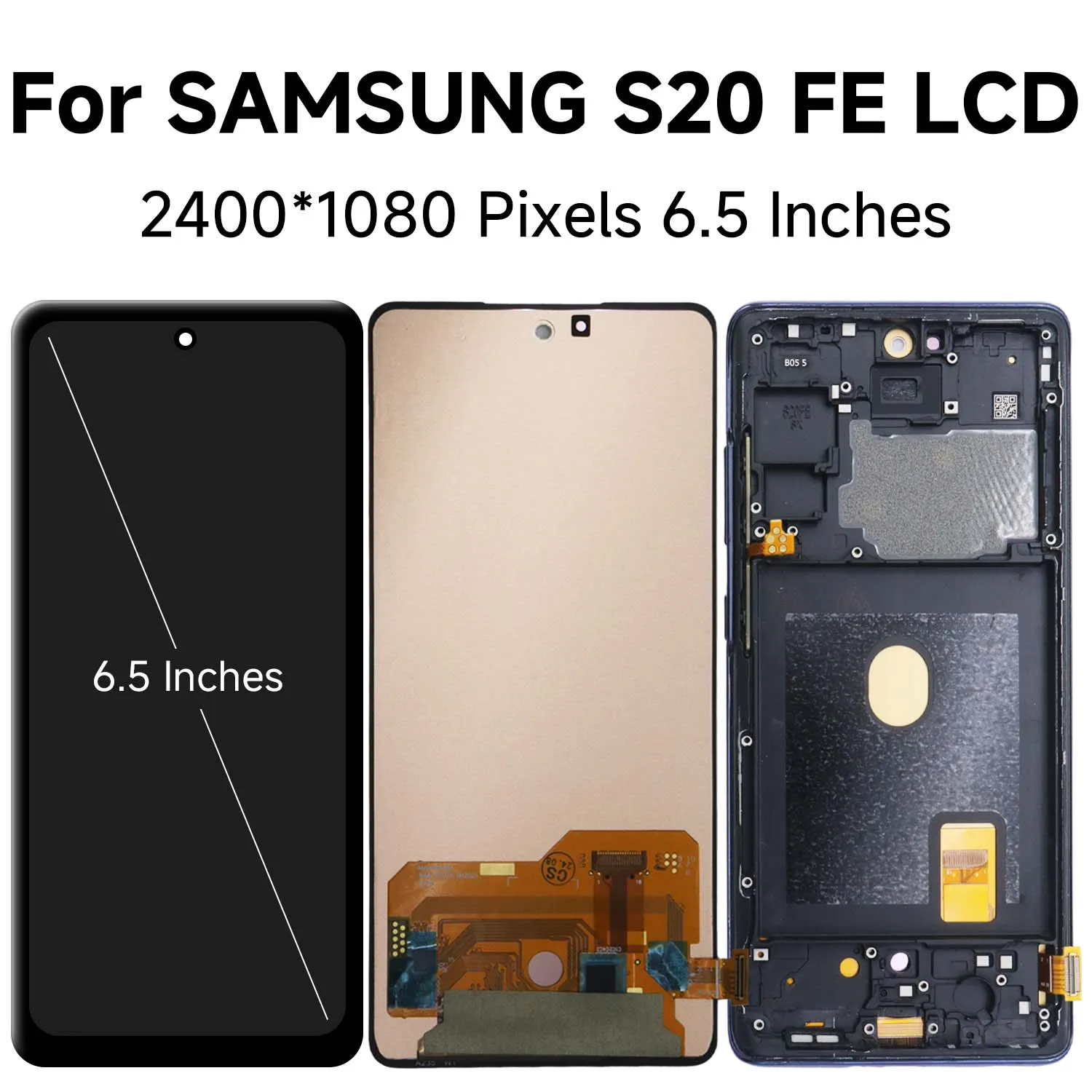 S20 FE For Samsung 6.5\'\' For AMOLED G780 G780F G780F/DSM G780G LCD Display Touch Screen Digitizer Assembly Replacement