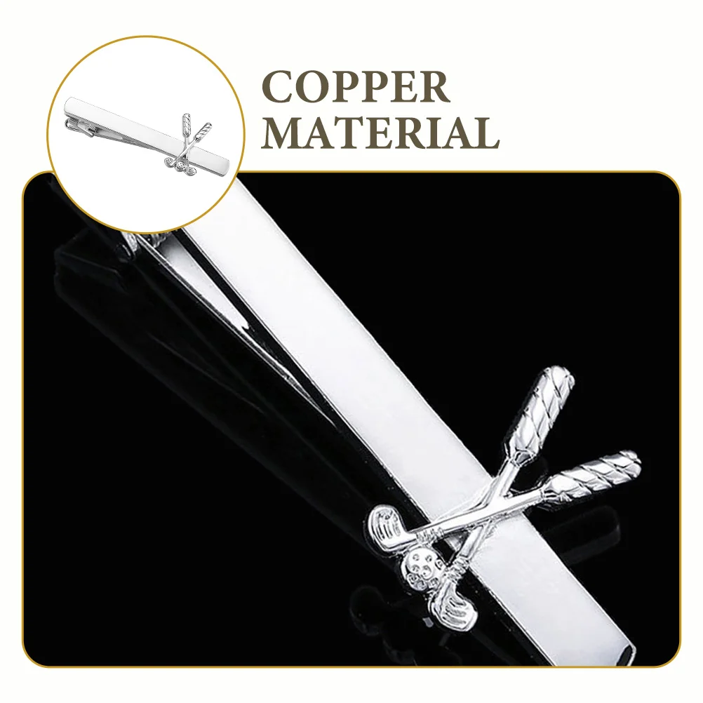 Elegante fermacravatta da uomo Design in rame resistente Chiusura regolabile Chiusura per cravatta alla moda per gentiluomini d'affari Occasioni formali