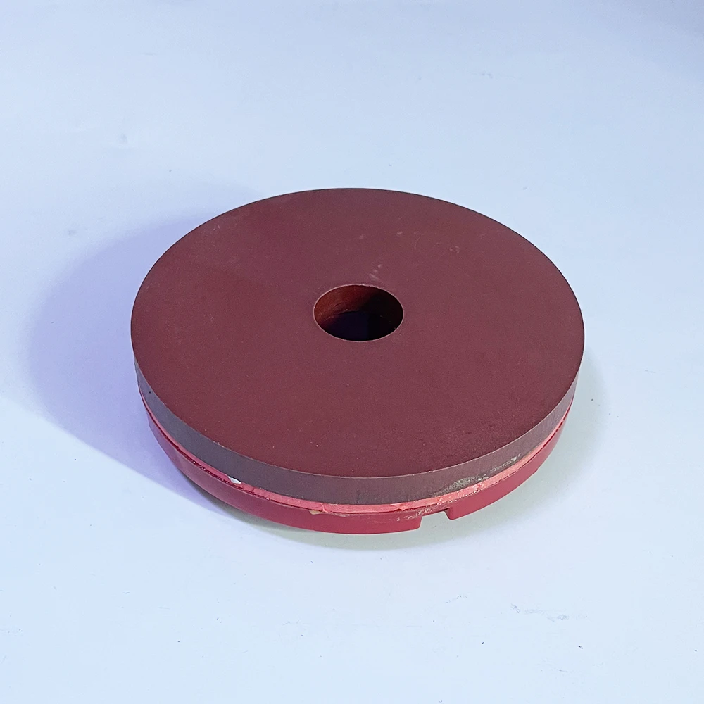 Imagem -03 - Snail Lock Red Abrasive Diamond Wet Polishing Pad Moagem e Renovação de Piso Pedra Mármore Granito Quartzo 125 mm 1pc