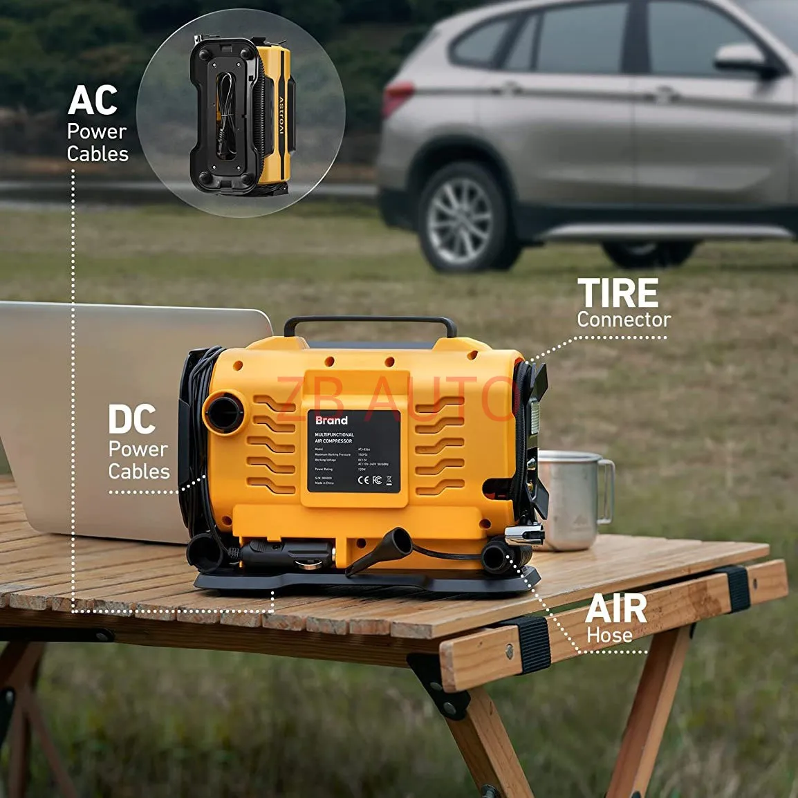 Ac/Dc Car Air Pump …