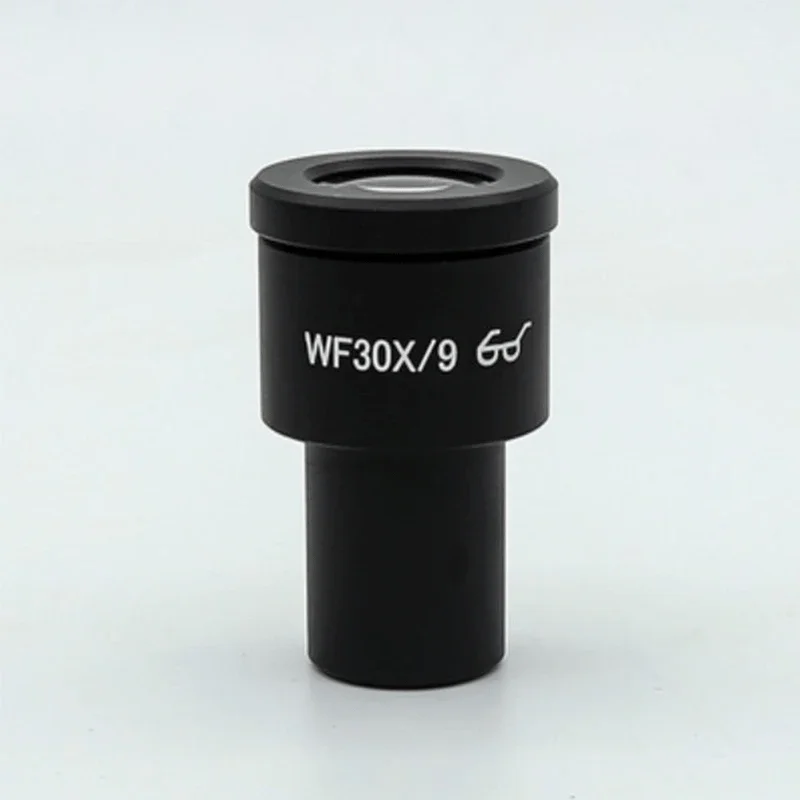 30X نقطة العين العالية المجهر البيولوجي العدسة زاوية واسعة العدسات مجال الرؤية 9 مللي متر تصاعد حجم 23.2 مللي متر
