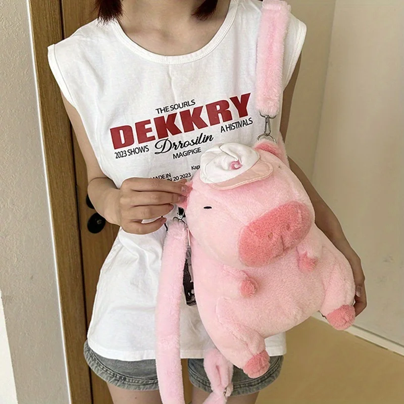 حقيبة ظهر كابيبارا القطيفة للأطفال - هدية للبنات، ألعاب قطيفة، حقيبة قطيفة حقيبة لطيفة، هدايا للفتيات والأولاد، هدايا عيد الميلاد #6