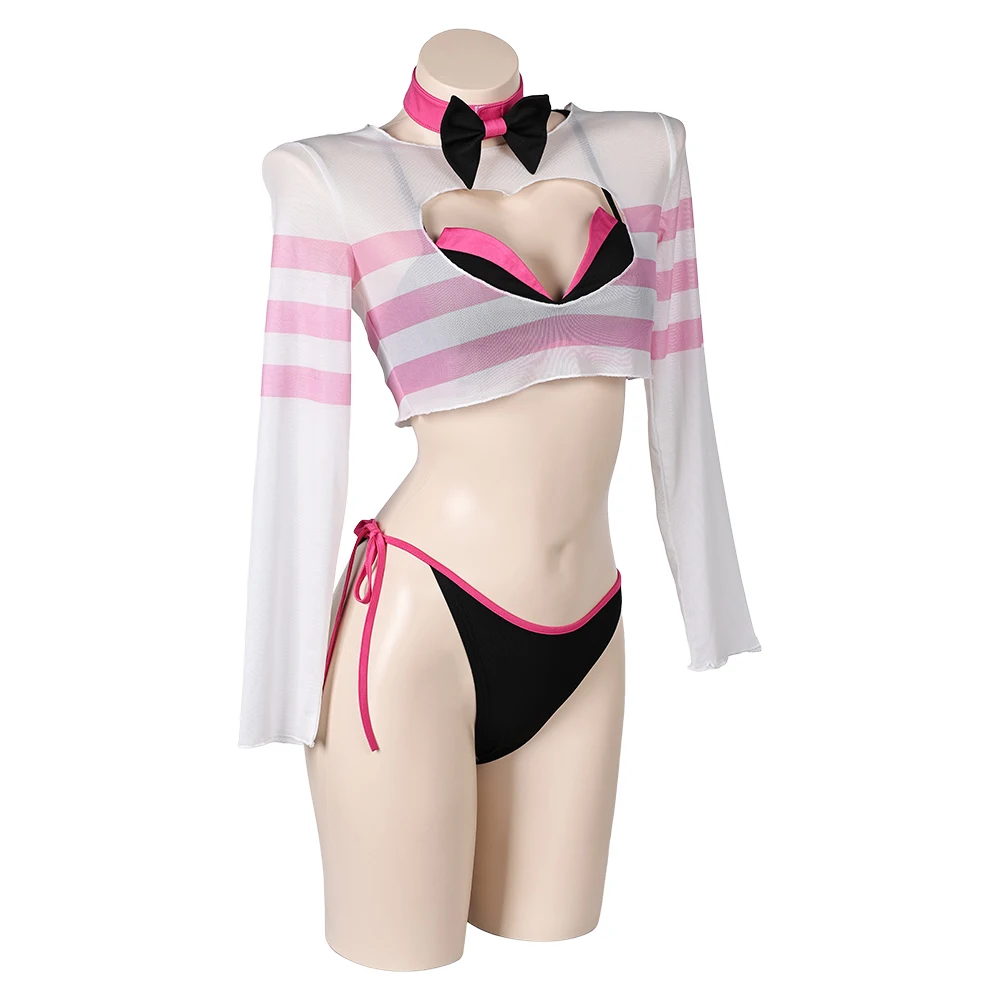 Traje de baño de Angel Cos para mujer, Bikini de Cosplay, traje de baño de Anime para Hotel, traje de playa para Halloween, Carnaval, juego de rol