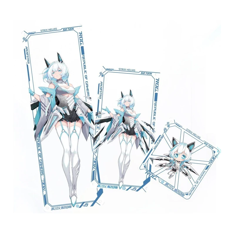 ACG Figure Anime Style Case Fan Cover, 12cm/24cm/36cm Deskstop PC Cabinet Personalized Decoration Dust-proof