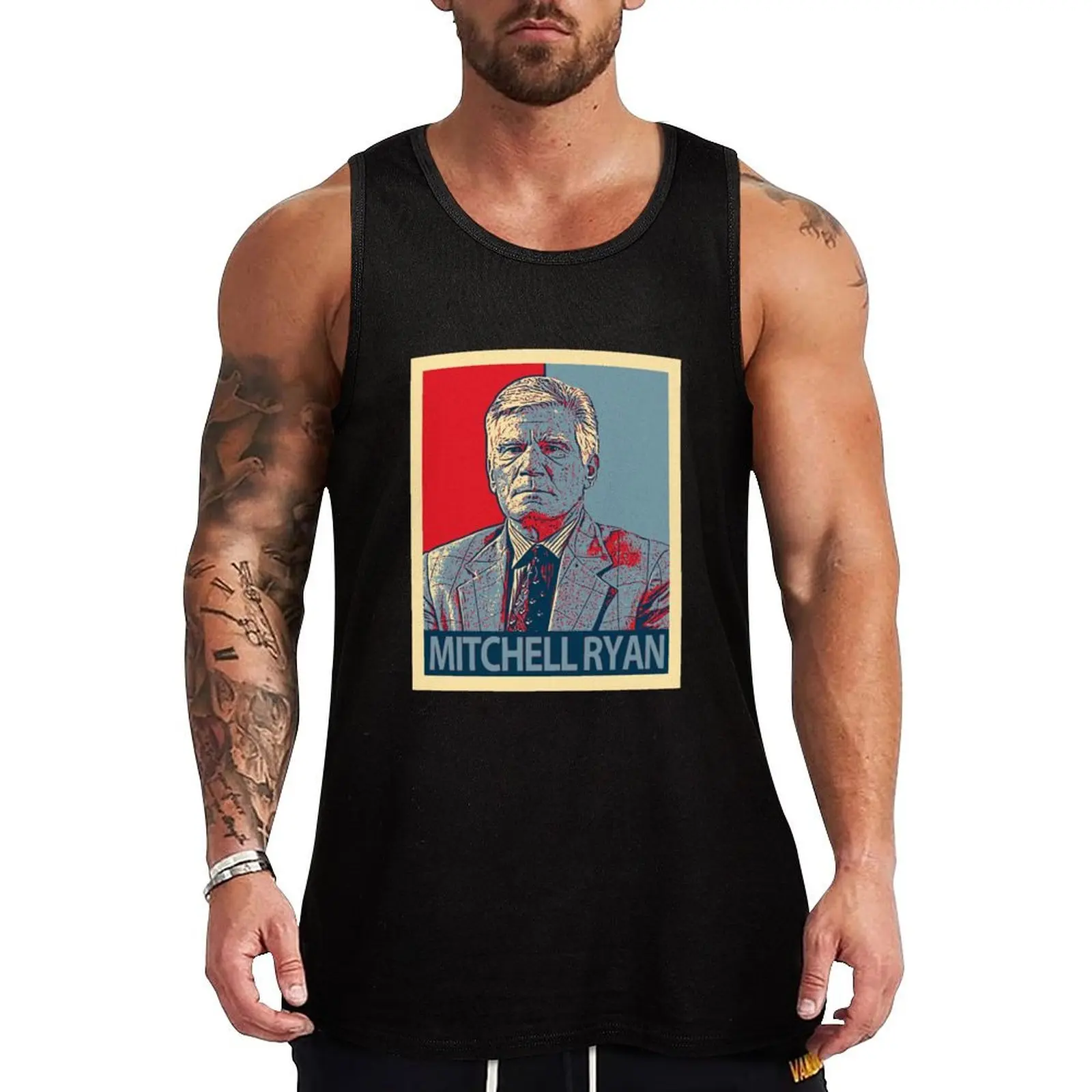 Mitchell Ryan Tank Top men clothing gym accessories man gym t shirt men