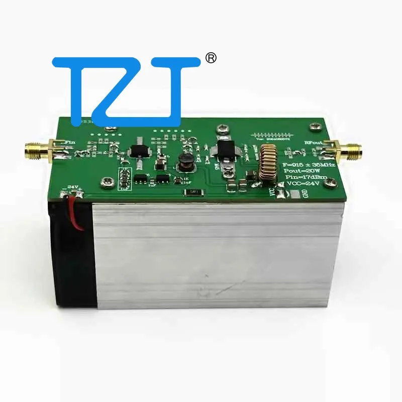 TZT 915MHz 20W+ RF Power Amplifier 24-28V High Quality RF Accessory with SMA Female Connector
