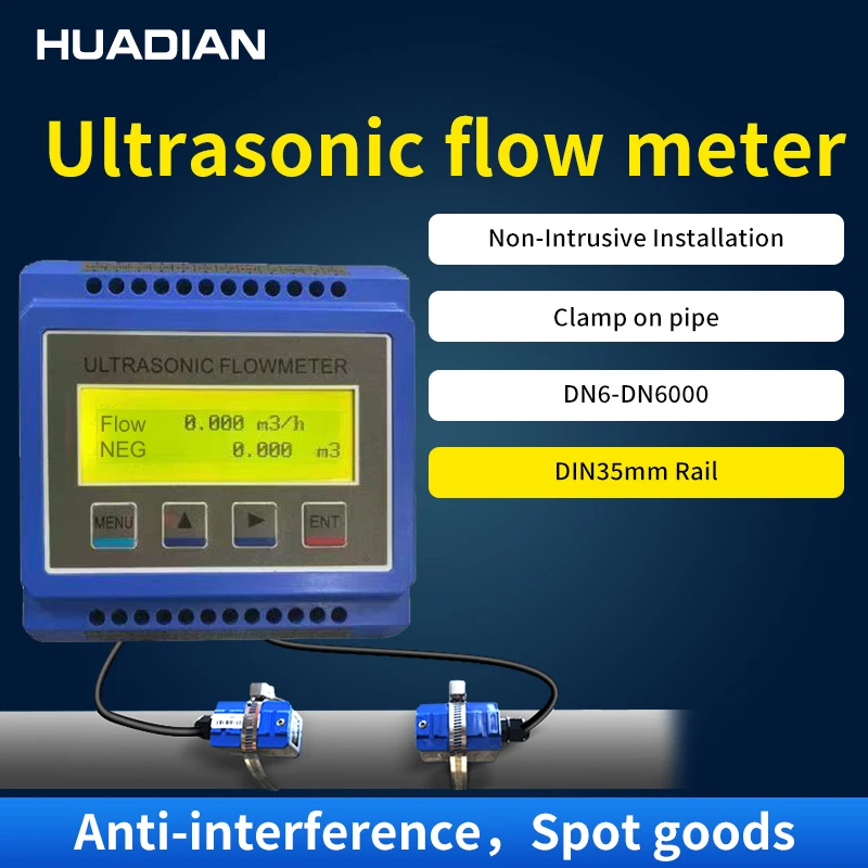 Расходомер горячей воды Modbus 6-дюймовый в масляной промышленности, цифровая установка на рейке, модульные ультразвуковые расходомеры на батарейках Расходомер горячей воды Modbus 6-дюймовый в масляной промышленности, цифровая установка на рейке, модульные ультразвуковые расходомеры на батарейках