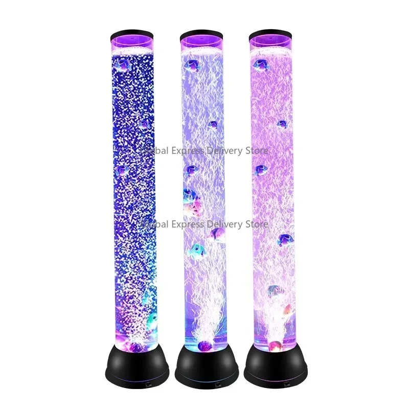 

Bubble fish bottom lamp home office room decoration novelty holiday gifts for children female senses light up