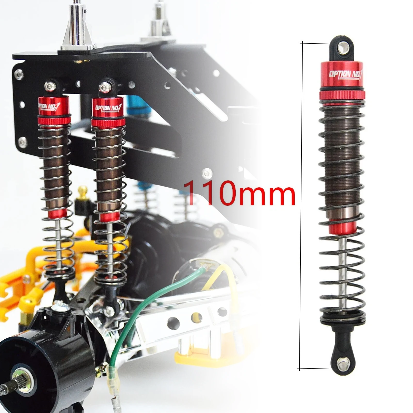 

Aluminum Oil Shocks Absorber Damper For Tamiya Bullhead Super Clod Buster Parts
