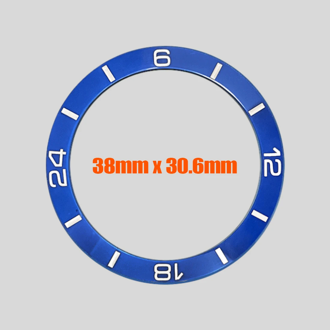 38mm GMT Ceramic Bezel Insert 24 Hour Bezel Ring Fit for SUB GMT SKX007 SKX009 SRPD Watch Case NH35 Case Ceramic Bezel Insert