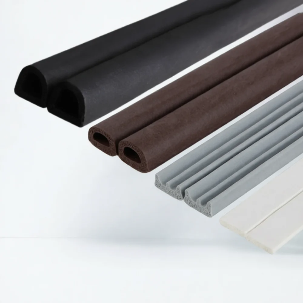 Window Door Sealing Strip Foam Weatherstrip Self Adhesive Soundproof Dustproof Wind Guard Barrier Gap Filler Home Decor Tool