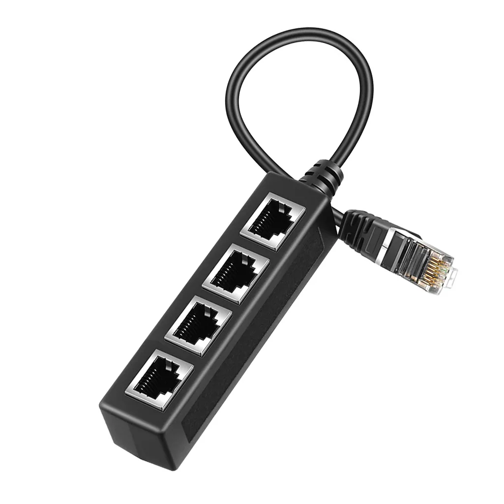 Répartiteur de câble Ethernet RJ45, adaptateur réseau Cat7/6/5e, câble d'extension de réseau 8P8C pour câble Ethernet