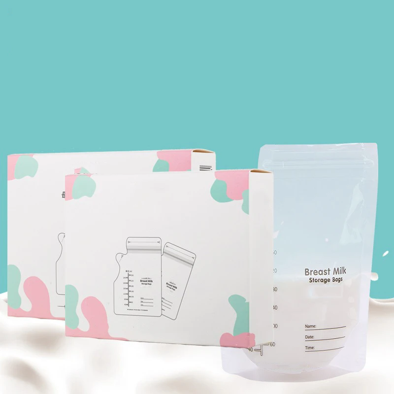 250ml 10pcs Breast Milk Storage Bags Disposable Milk Freezer Bag BPA Free Multiple Capacity Baby Food Freshness Package