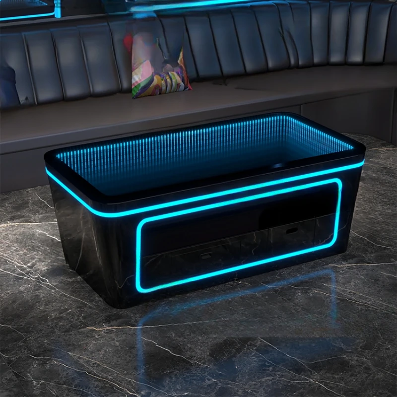 KTV coffee table special luminous table clear bar club table music