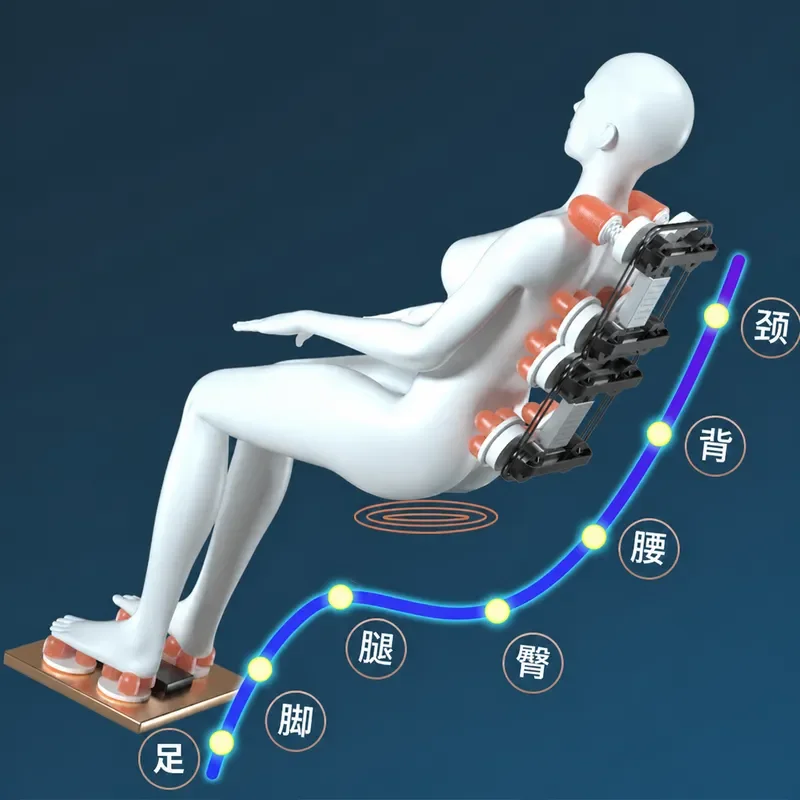 Zero Gravity Full Body Massage Chair Electric Cervical Spine Kneading Multi Function Luxury Home Massager Space Capsule