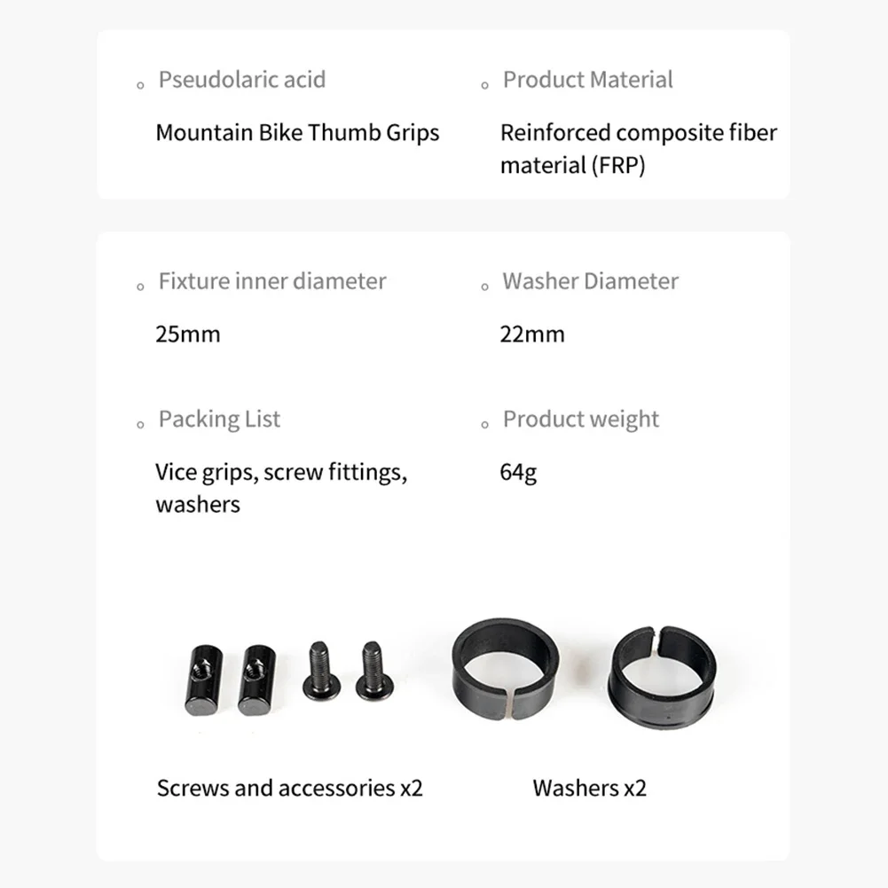 Inner Handle Bar Grips Ergonomic Design Bicycle Inner Bar Ends Ultralight Bicycle Inner Handlebar Grips Cycling Accessories image 5