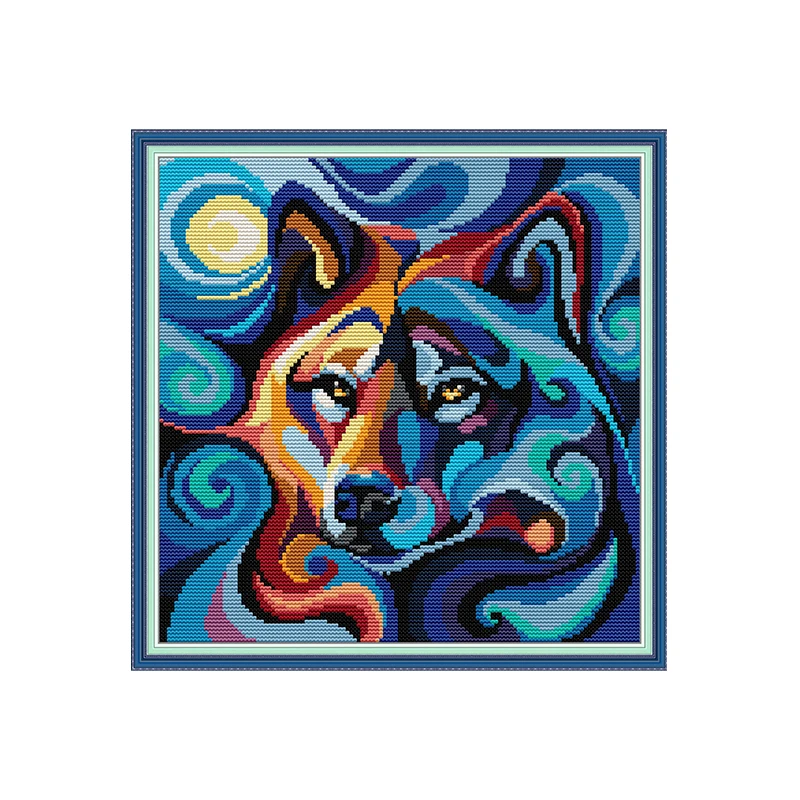 

Набор для вышивки крестиком Moonlight Bear aida 14ct 11ct