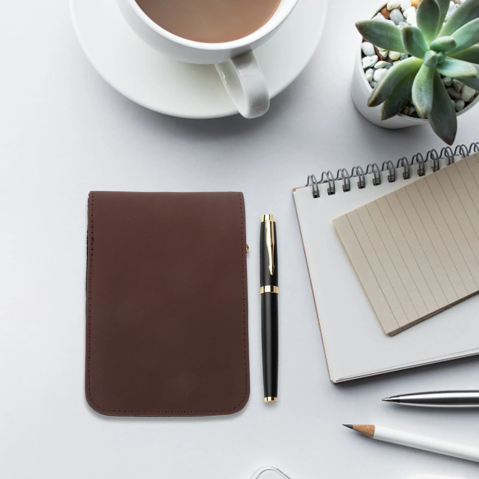 

Case Stationery Storage Box Pu Pen Pouch Compact Portable Gift Box Organizer For School Office Business Travel Fountain