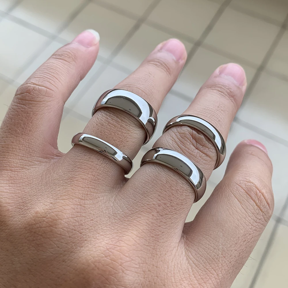 Hoge Kwaliteit Wolfraamcarbide Ring Bruiloft Verlovingsring Voor Mannen Vrouwen Koepelvormige Band Gepolijst Glanzend Comfort Fit 8/7/6/5/4/3/2mm - afbeelding 2