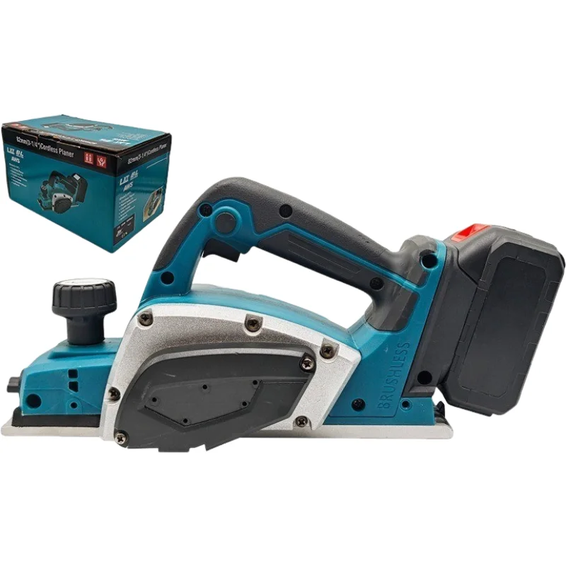 KOTUMY 110V/220V Cordless Electric Planer, Portable Benchtop Wood Planer Mini Woodworking Planing Machine for Home Use
