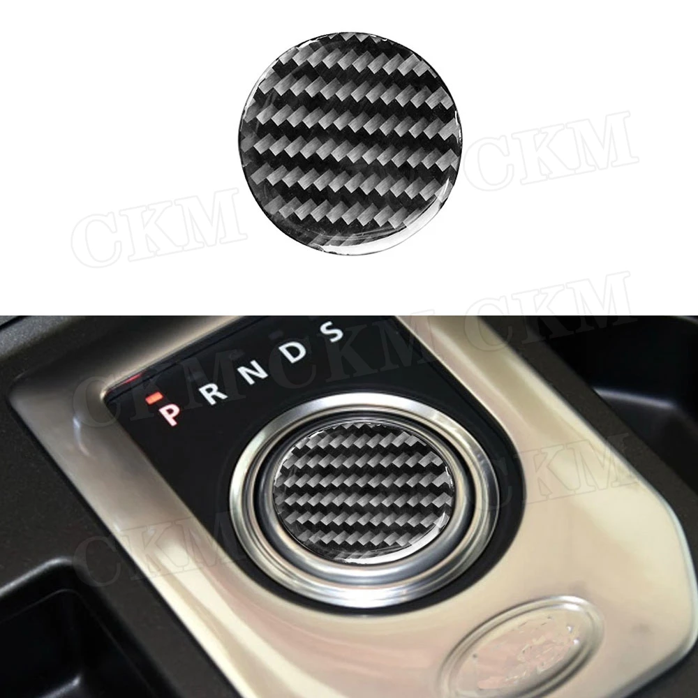 

Carbon Fiber Car Gear Shift Button Panel Trim Frame Cover Stickers For Land Rover Discovery 4 LR4 2010-2016