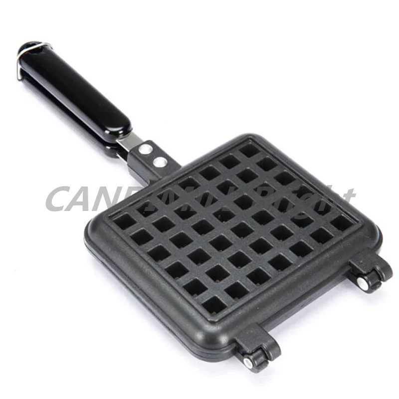 ครัวเรือนวาฟเฟิลแม่พิมพ์ทำขนมอบแก๊ส Non-Stick Waffle Maker แม่พิมพ์ถาดแม่พิมพ์กดแผ่นเหล็กวาฟเฟิลครัวเครื่องมือทำขนมอบ