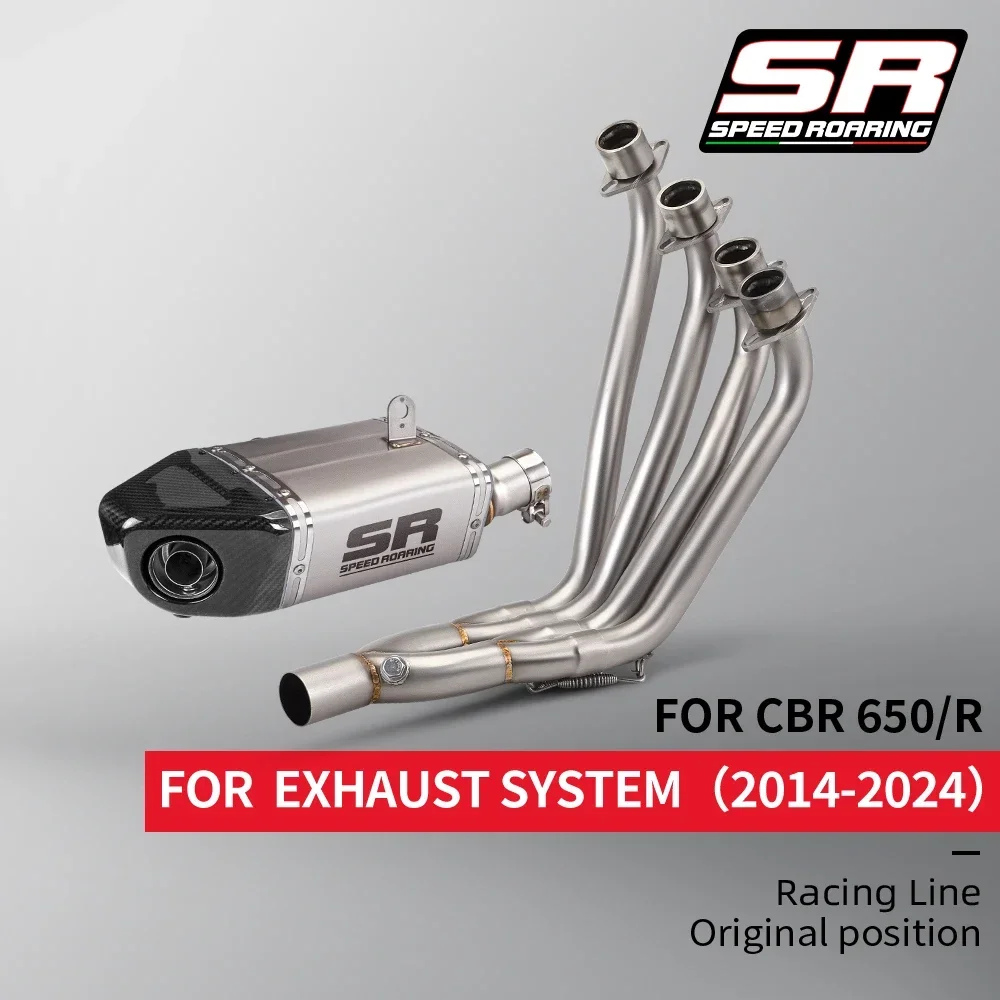 For 2014-2024 HONDA CBR650R CB650 Motorcycle Exhaust Muffler Racing Line Original Packaging System