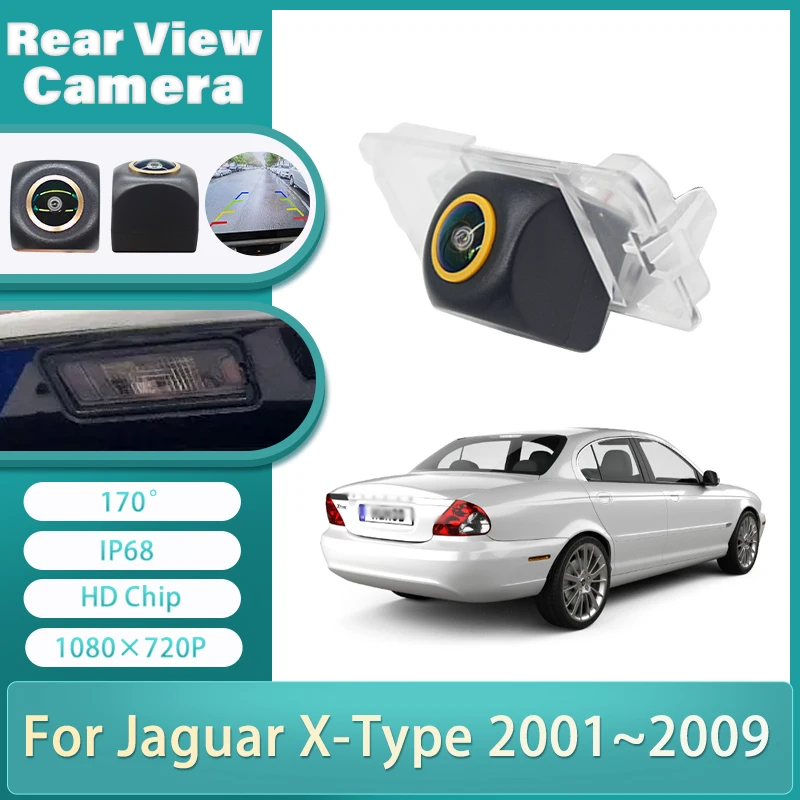 

170°Wide Angle Rear Camera For Jaguar X-Type 2001~2009 CCD Night Vision Reverse License Plate camera Waterproof high quality RCA