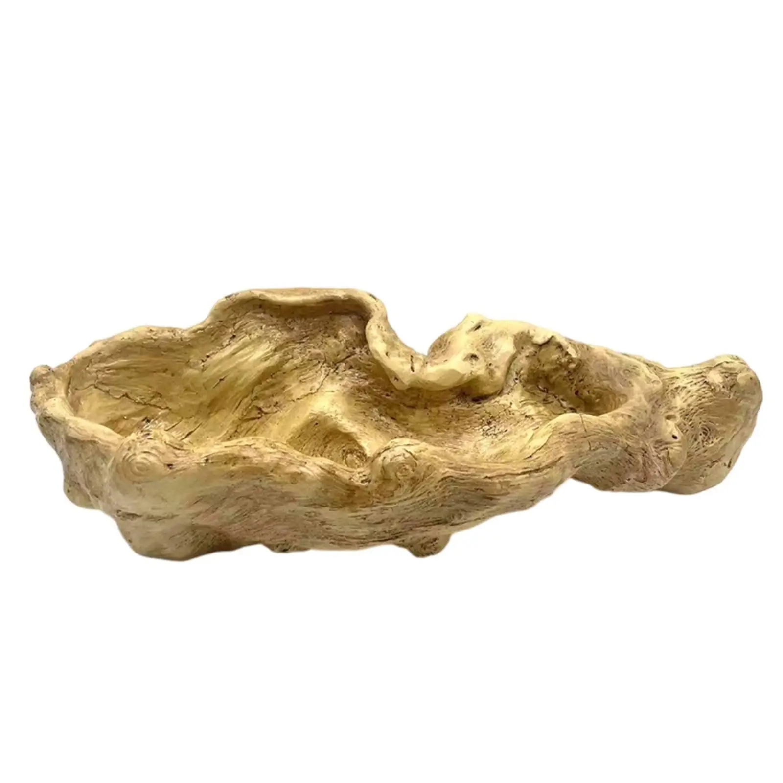 Resin Planter with Driftwood Look Irregular Driftwood Planter Crack-Resistant
