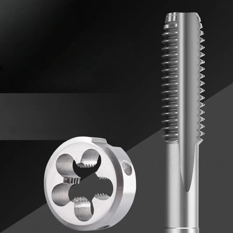 1SET M12-M19 HSS Right Hand Mertic Tap Die Set Used For Machine Tool Internal And External Thread Tapping And Repair Tool