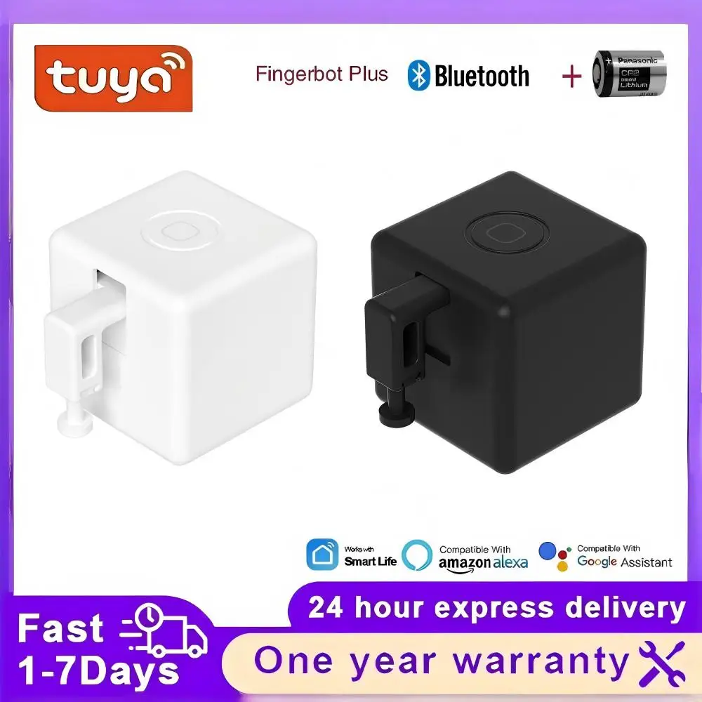 

Tuya Zigbee Smart Fingerbot Switch Bot Type-C Rechargeable Remote Garage Curtain Button Finger Robot with Alexa Google Home