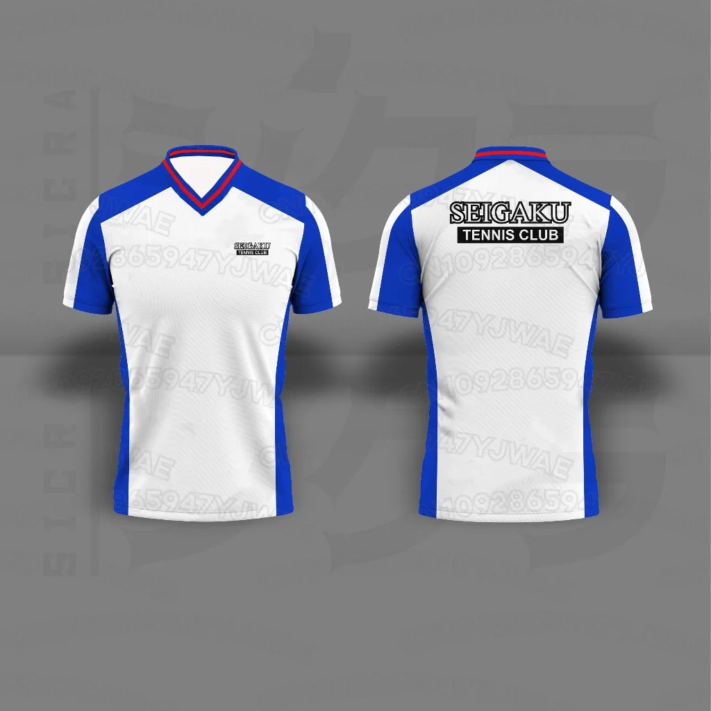 Summer Boy's Girl's Short Sleeve The Prince of Tennis Cosplay Tops Sportswear Adult Kid T-shirt Tops Anime Football Jersey