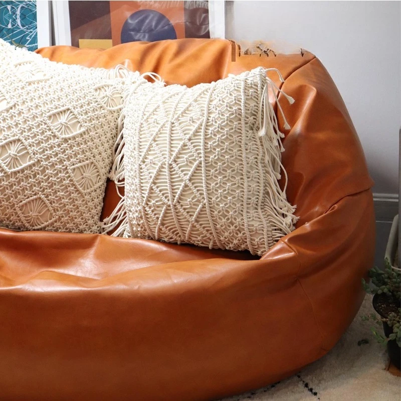 Lie down and sleep tatami bean bag leather chair balcony sleeping in the living room