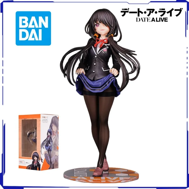 22.5CM Date A Live Anime characters Tokisaki Kurumi Uniform decoration Pose Figure model Statue collection model cute toys gifts