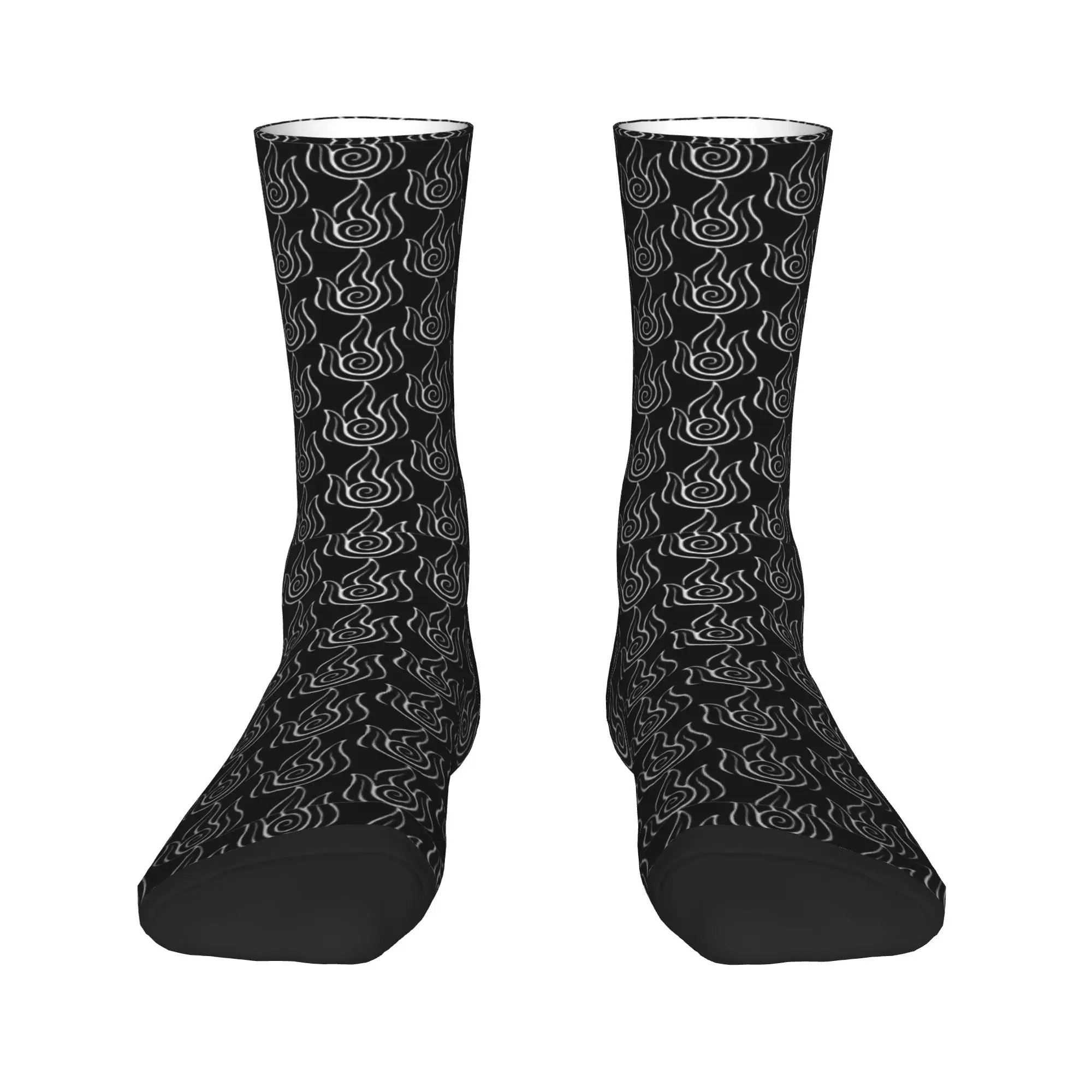 Fire Element Avatars The Last Airbender Socks  Elegant Stockings Winter Anti Sweat Women Men Socks Soft Custom Cycling Socks