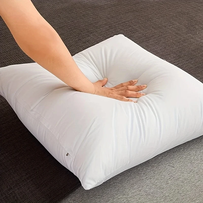 100%cotton Standard White Bounce Back Pillow Cushion Core Sofa Car Seat Home Interior Decor Pillows30x30/40x40/45x45/60x80cm