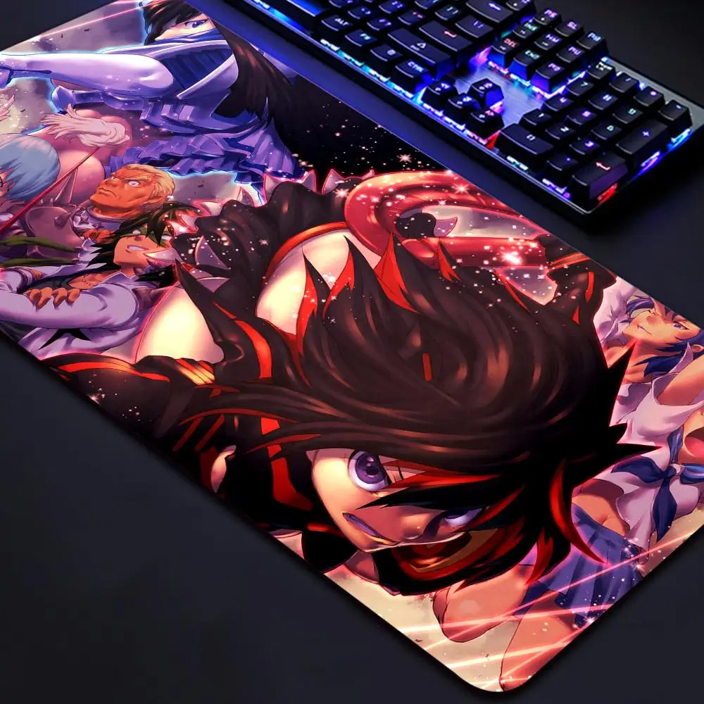 Anime Kill La Kill Matoi Ryuuko Mouse Pad Hot Game Large Computer Gaming Mouse Pad Waterproof PU Wholesale and Leather 1000x500