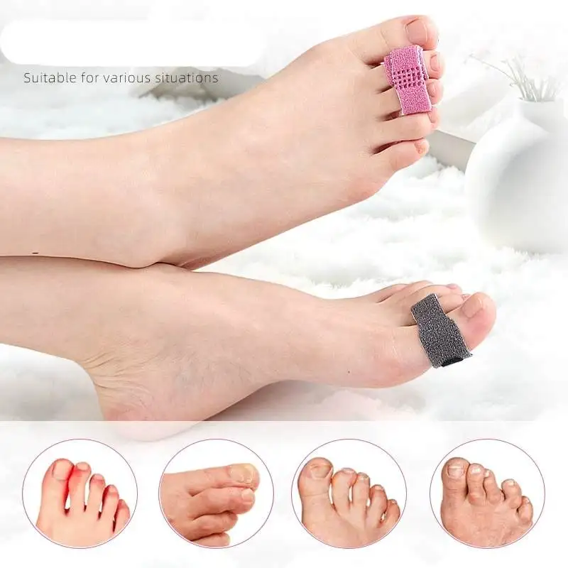1/5Pcs Reusable Hammer Toe Straightener Toe Splints Cushions Bandages for Correcting Crooked Overlapping Toes Shoe Protector